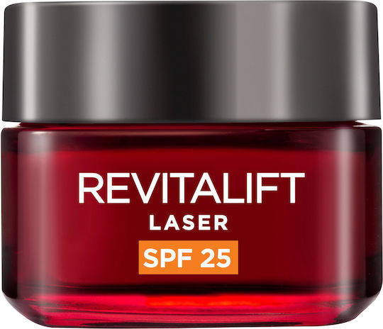 L'Oreal Paris Revitalift Laser Renew Κρέμα Προσώπου Ημέρας με SPF25 για Ενυδάτωση, Αντιγήρανση & Σύσφιξη με Υαλουρονικό Οξύ 50ml