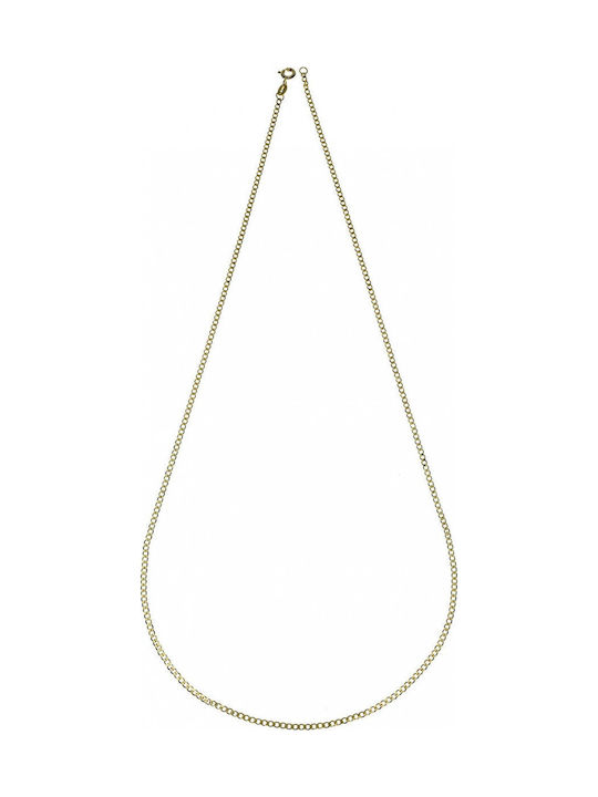 Gold Chain 9 Karats Curb Long 45cm 1.70mm
