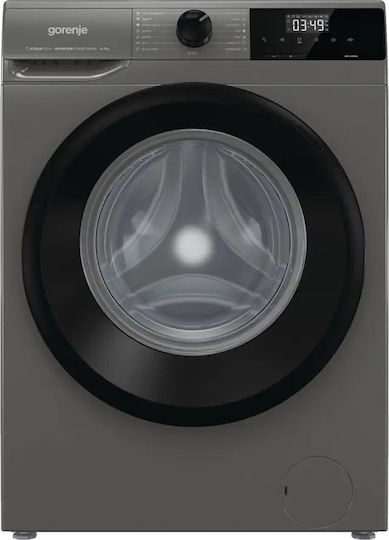Gorenje Πλυντήριο Ρούχων 7kg με Τεχνολογία Ατμού 1400 Στροφών Γκρι WNHEI74SAS/A