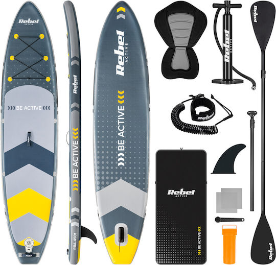 Φουσκωτή Σανίδα SUP / Kayak με Μήκος 3.5m Γκρι