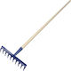 Kadax 145869 Gartenrechen Bogenharke mit Stiel