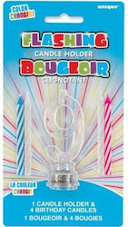 Party Unique Flashing Candles Holder 5 U37539