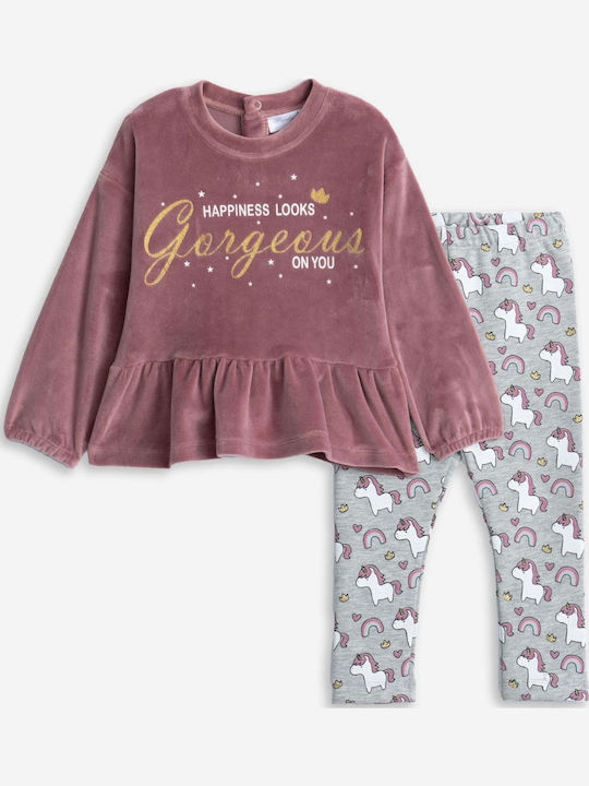 Funky Kids Set with Pink Leggings 2 Pieces