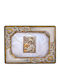 SilverBrand.gr Tabletop Rectangle Wedding Crown Case Gold 23x29cm