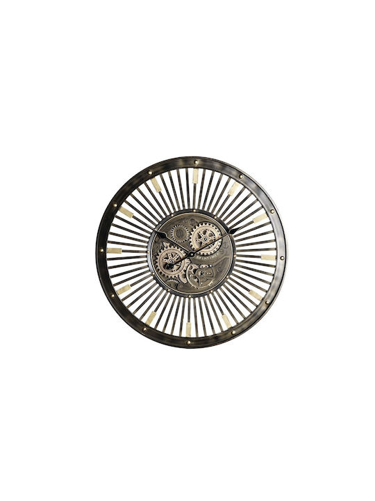 Antique Wall Clock Black Ø65cm