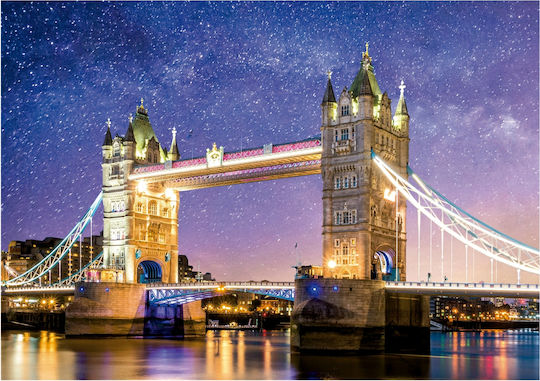 Tower Bridge, London “neon” Puzzle 2D 1000 Pieces