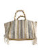 Damentasche Schultertasche Beige