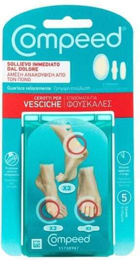 Compeed Blister Mix Travel Pack Blister Pads 3 Different Sizes 5 Pieces