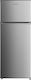 Brandt Kühlschrank mit Doppeltür 204Es H143xB55xT55cm. Inox BFD4355EX