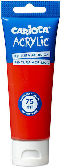Carioca Ακρυλικό Χρώμα Ζωγραφικής Vermillion Red 75ml