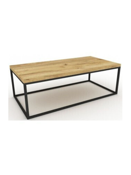 Rectangular Coffee Table Brown L120xW60xH39cm