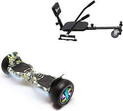 Smart Balance Wheel Hummer Black PRO Distanță extinsă și scaun negru confortabil Hoverboard with 15km/h Max Speed and 15km Autonomy in Negru Color with Seat