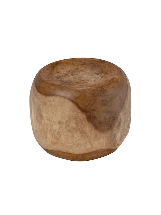 Stool For Living Room Wooden Brown