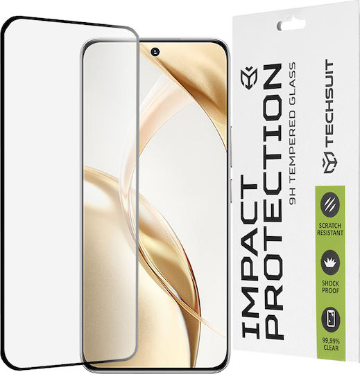 Techsuit 3D Full Glue Full Face Tempered Glass Μαύρο (Honor 200)