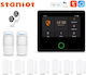 Staniot Wireless Alarm System with 2 Motion Detectors , 7 Door Sensors and 2 Remotes (Wi-Fi)