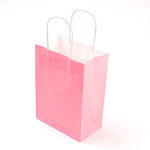 Στριφτό Χερούλι Paper Bag for Gift Pink 27x21cm.