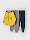 Mayoral Kids Sweatpants Set yellow 3pcs