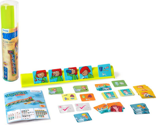 Miniland Temporal Sequences Game - Hygiene Educational Game Knowledge for 3-6 Years Old
