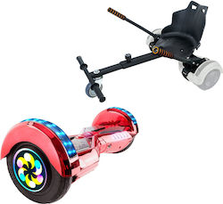 Smart Balance Wheel Transformers ElectroRed PRO Gama Standard și Scaun Ergonomic Negru Hoverboard with 15km/h Max Speed and 10km Autonomy in Portocaliu Color with Seat