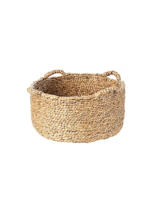 Coș decorativ Wicker cu mânere Beige S Line