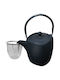KING Hoff Wasserkocher mit Filter Gusseisen Schwarz 900ml