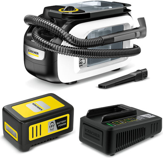 Karcher SE 3-18 Compact Home Battery Rechargeable Vacuum Wet / Dry Without Charger and Battery with Plastic Bin 0.5lt