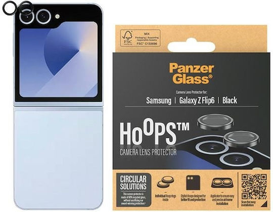 PanzerGlass Hoops Προστασία Κάμερας Tempered Glass Μαύρο για το Samsung Galaxy Z Flip6