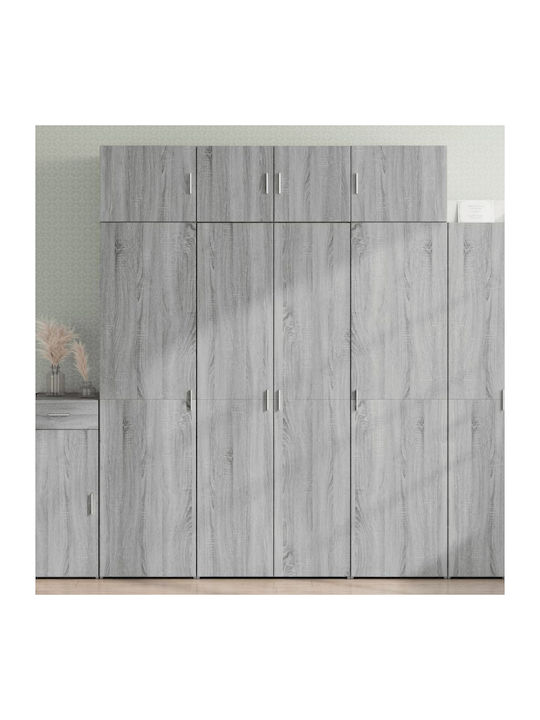 Στήλη Κουζίνας Γκρι Sonoma 80x42.5x225εκ.