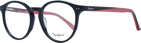 Pepe Jeans Men's Acetate Prescription Eyeglass Frame Black PJ3443-C3