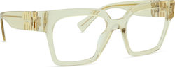 Miu Miu Women's Acetate Brown Prescription Eyeg...