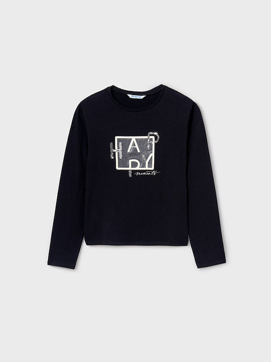 Mayoral Kids Blouse Long Sleeve Black