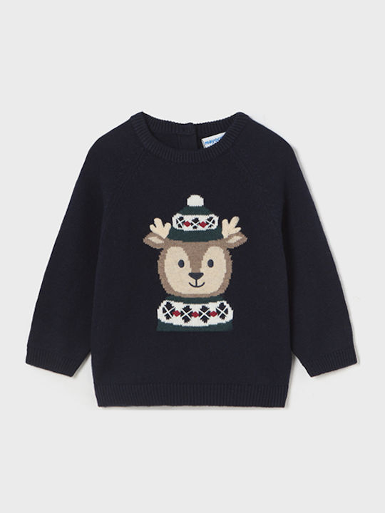 Mayoral Kids' Sweater Long Sleeve navy blue