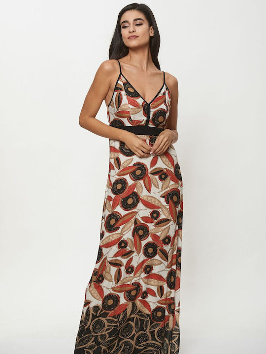 Zirgon Maxi Dress Printed Black