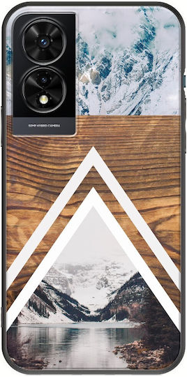 Snow View Tcl 505 Schwarzes TPU Schwarzes Silikon