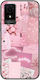 Ästhetisch Pink TCL 501 Schwarzes TPU Schwarzes Silikon