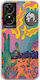 Psychedelic Cactus Tcl 50 Se Flexible TPU Transparent Silicone