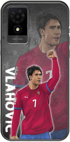 Euro 2024 Dusan Vlahovic Tcl 501 Black Tpu Μαύρη Σιλικόνη