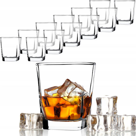 Kadax Set Glasses for Water Whiskey and Cocktail 250ml 12 Pieces