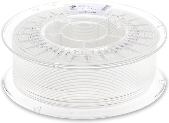 Extrudr Filament Pentru Imprimante 3D PETG 1.75mm Alb 1kg 1 Bucată Bobină