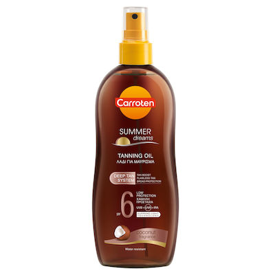 Carroten Summer Dreams Waterproof Crema protectie solara Ulei pentru Corp SPF6 în Spray 200ml