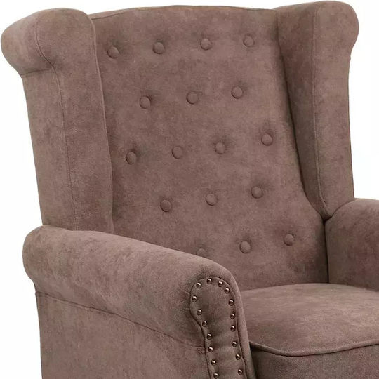 Piore Sessel Dark Walnut Brown 77x80x106cm