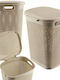 Kadax Laundry Basket Plastic Beige