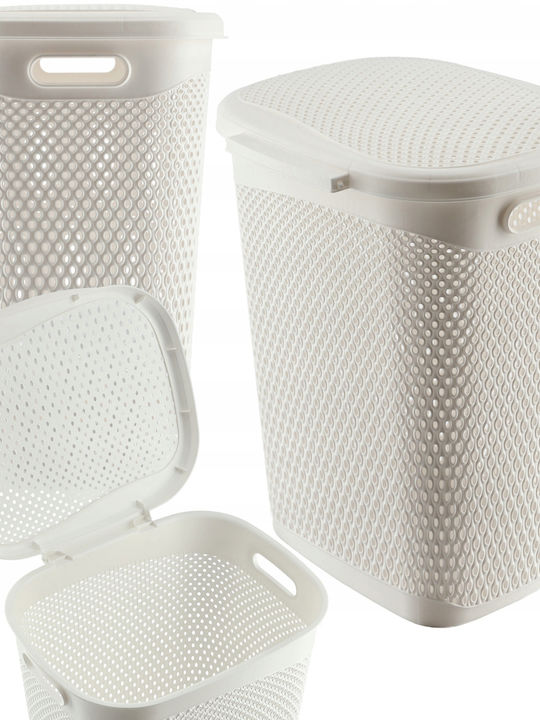 Kadax Laundry Basket Plastic White