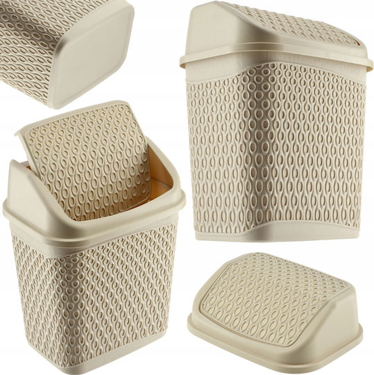 Kadax Kunststoff Badezimmer Mülleimer 6.2Es Beige