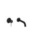 Tema Built-in Mixer & Spout Set for for Bathroom Sink Black