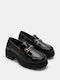 Moccasins with Decorative Strass Buckle 4304901-black