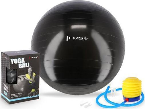 Abisal Μπάλα Pilates 55cm σε Μαύρο Χρώμα