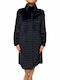 Frauen Pelz Black-Dark Blue
