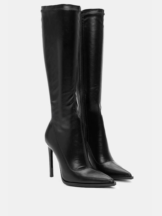 Stiletto-Sockenstiefel 4306301-schwarz