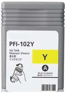 UnCartus Συμβατό Μελάνι Εκτυπωτή InkJet Canon PFI-102Y 1500 Σελίδων Κίτρινο 1τμχ